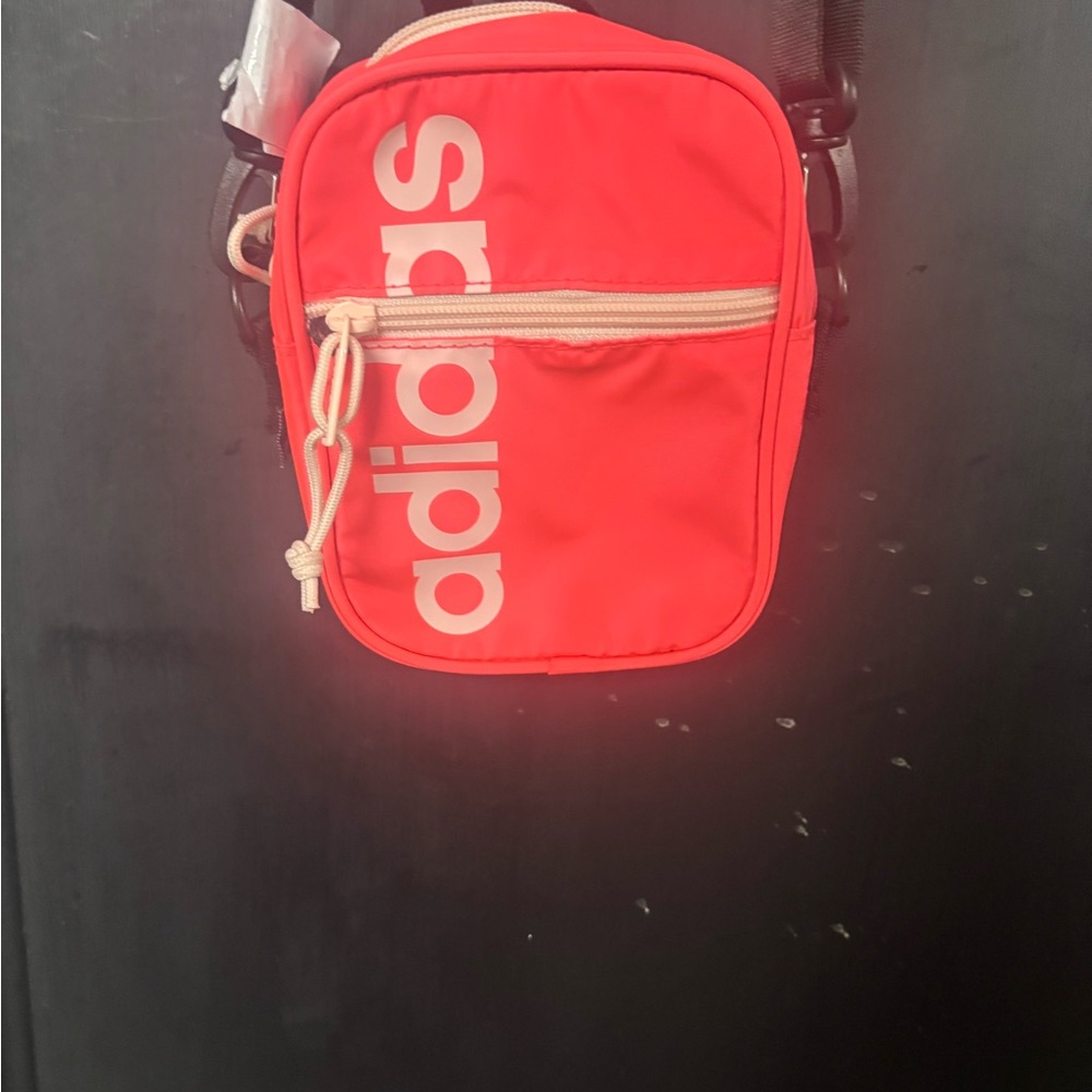 Adidas Red Belt Bag Sporty Compact Design